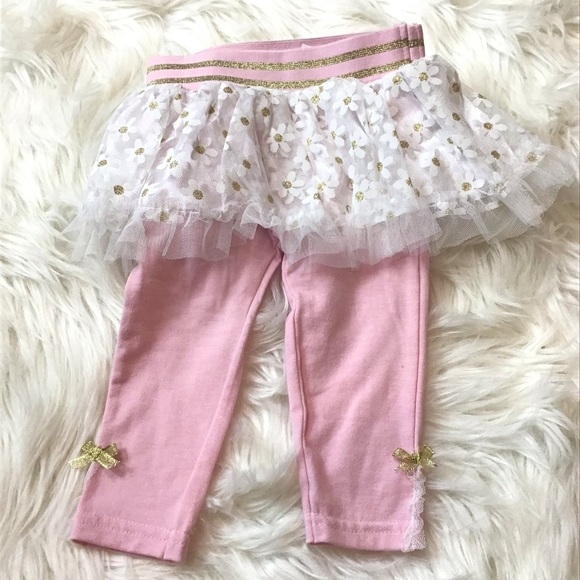 (2) Pc DDG Darlings Baby Girl Creeper & Tutu Skirt Pants Set Size 6-9 Months - Picture 7 of 8